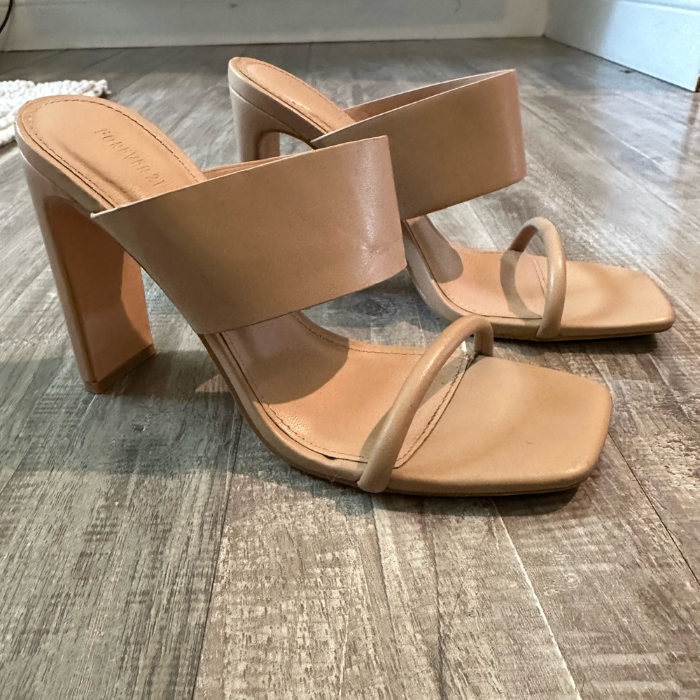 Forever 21 tan heels